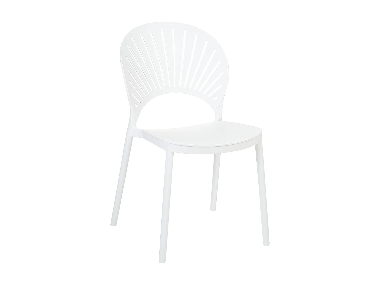 Set van 4 tuinstoelen OSTIA Wit