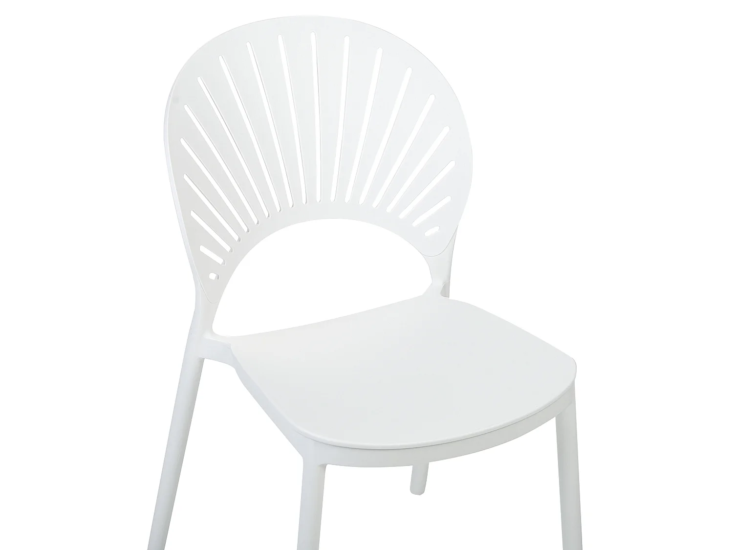 Lot de 4 chaises de jardin OSTIA Blanc