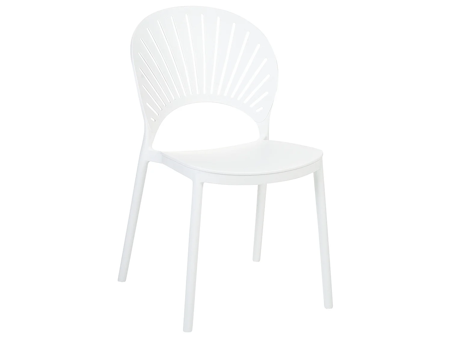 Lot de 4 chaises de jardin OSTIA Blanc