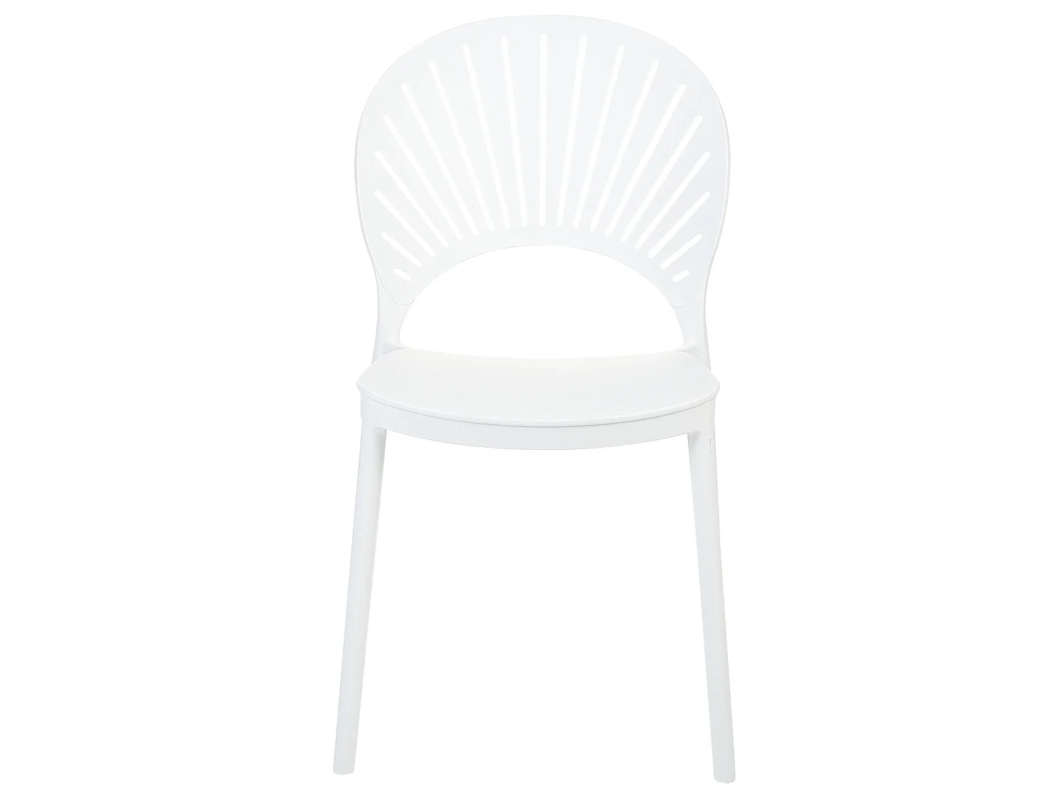 Lot de 4 chaises de jardin OSTIA Blanc