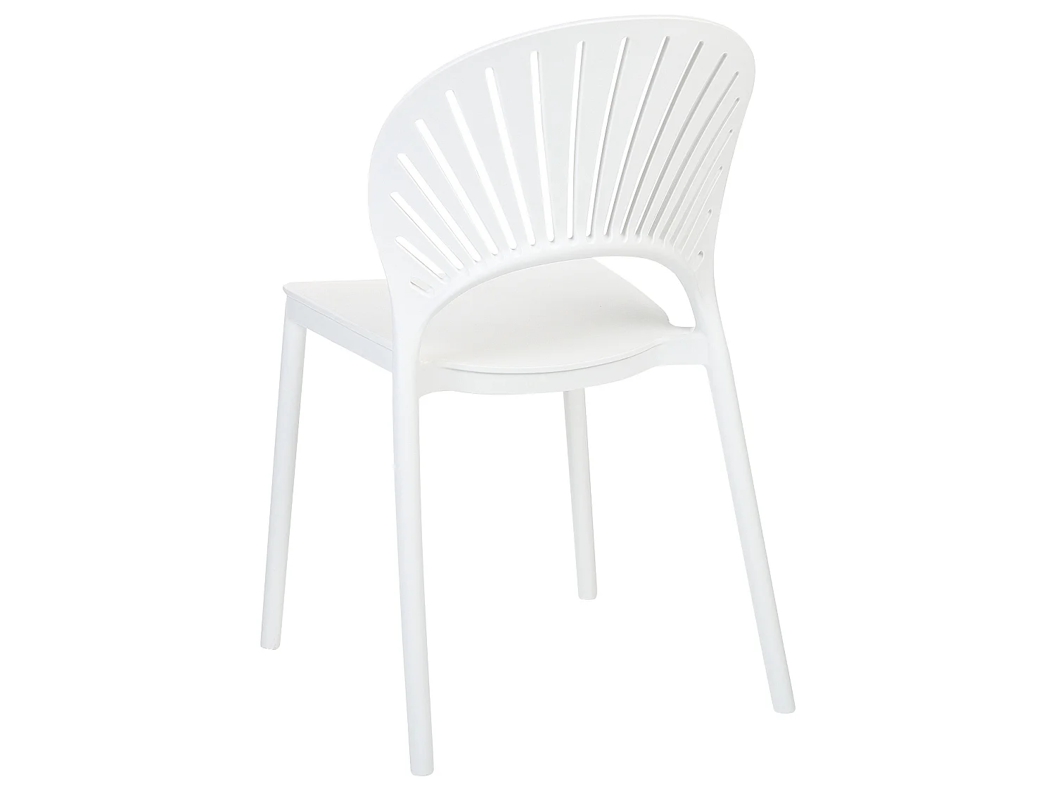 Lot de 4 chaises de jardin OSTIA Blanc