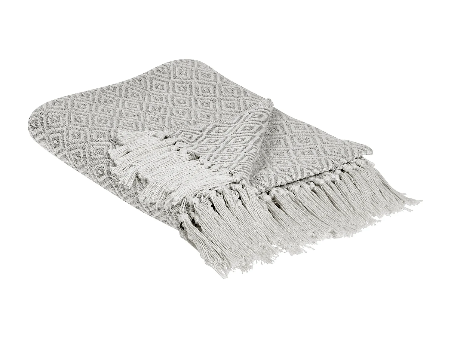 Manta MITYAL Algodón 125 x 150 cm Gris pardo