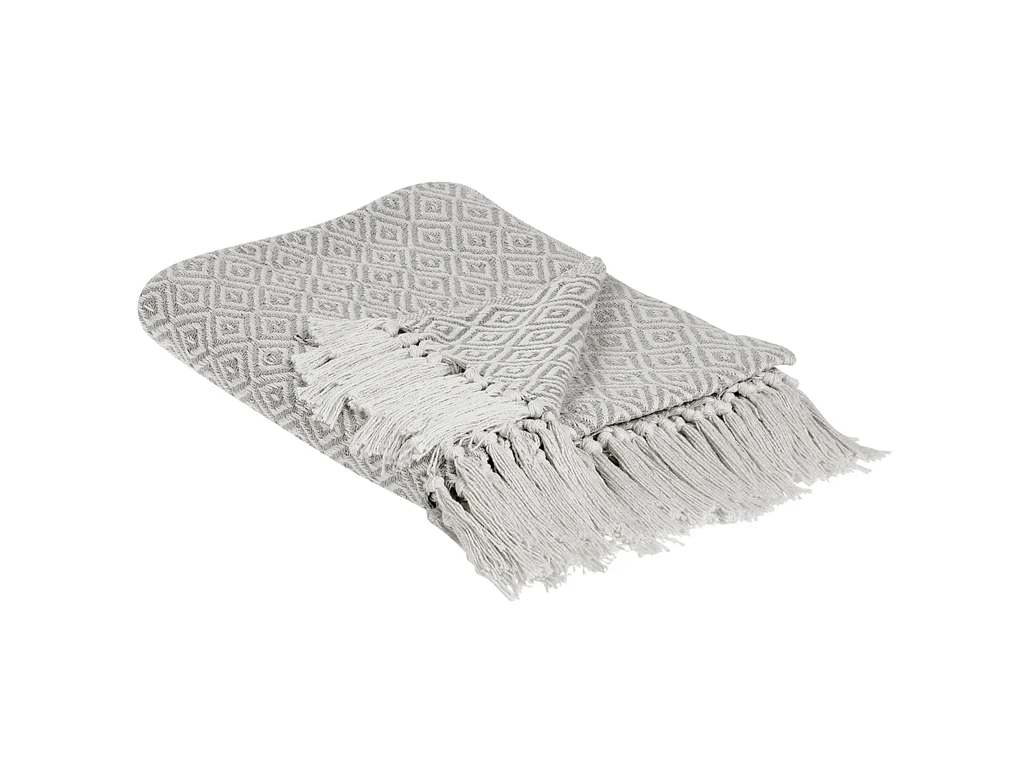 Plaid MITYAL Katoen 125 x 150 cm Taupe