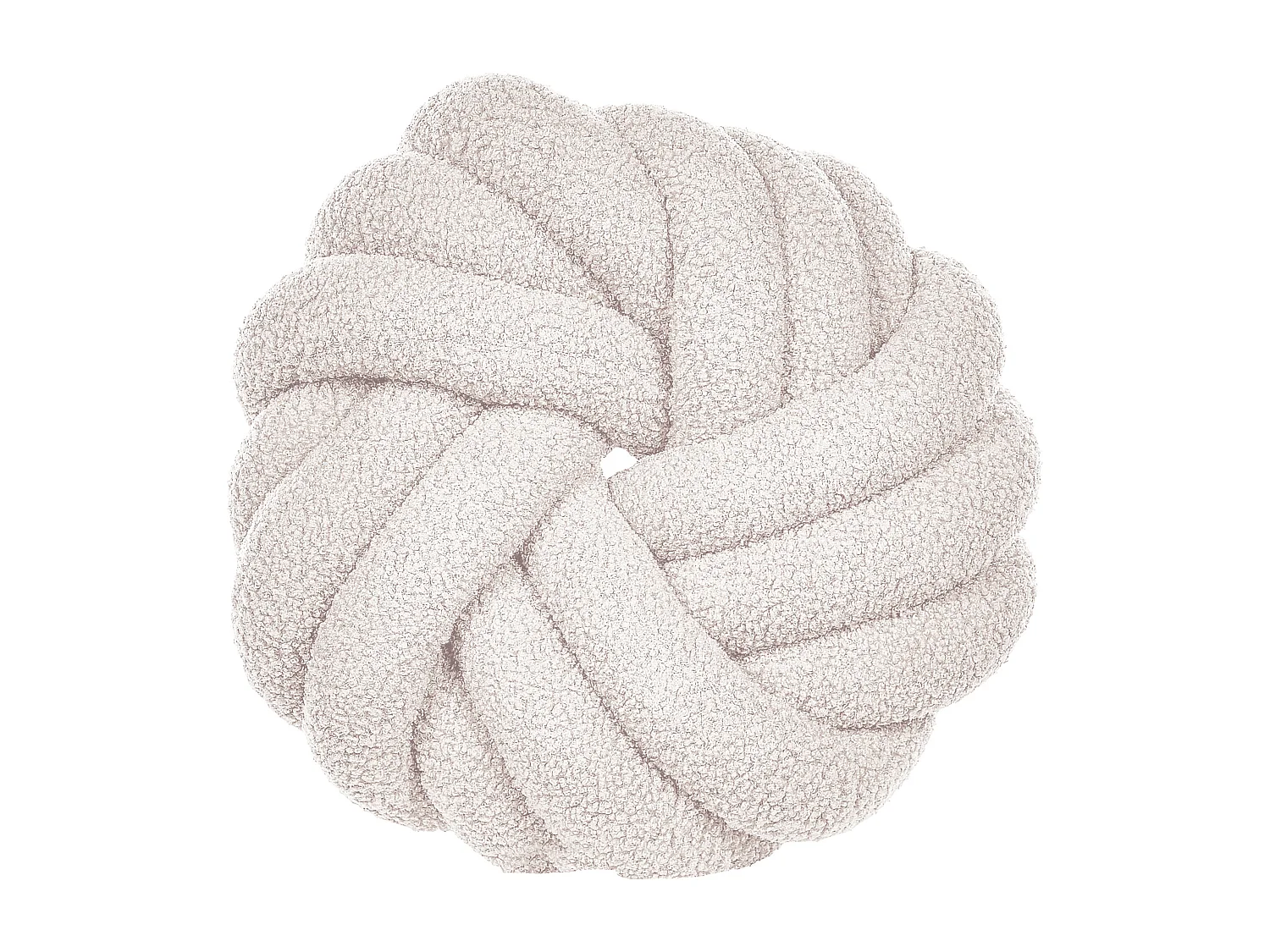 Dekokissen 2er Set AKOLA Bouclé 31 x 31 cm Cremeweiss Ohne Muster