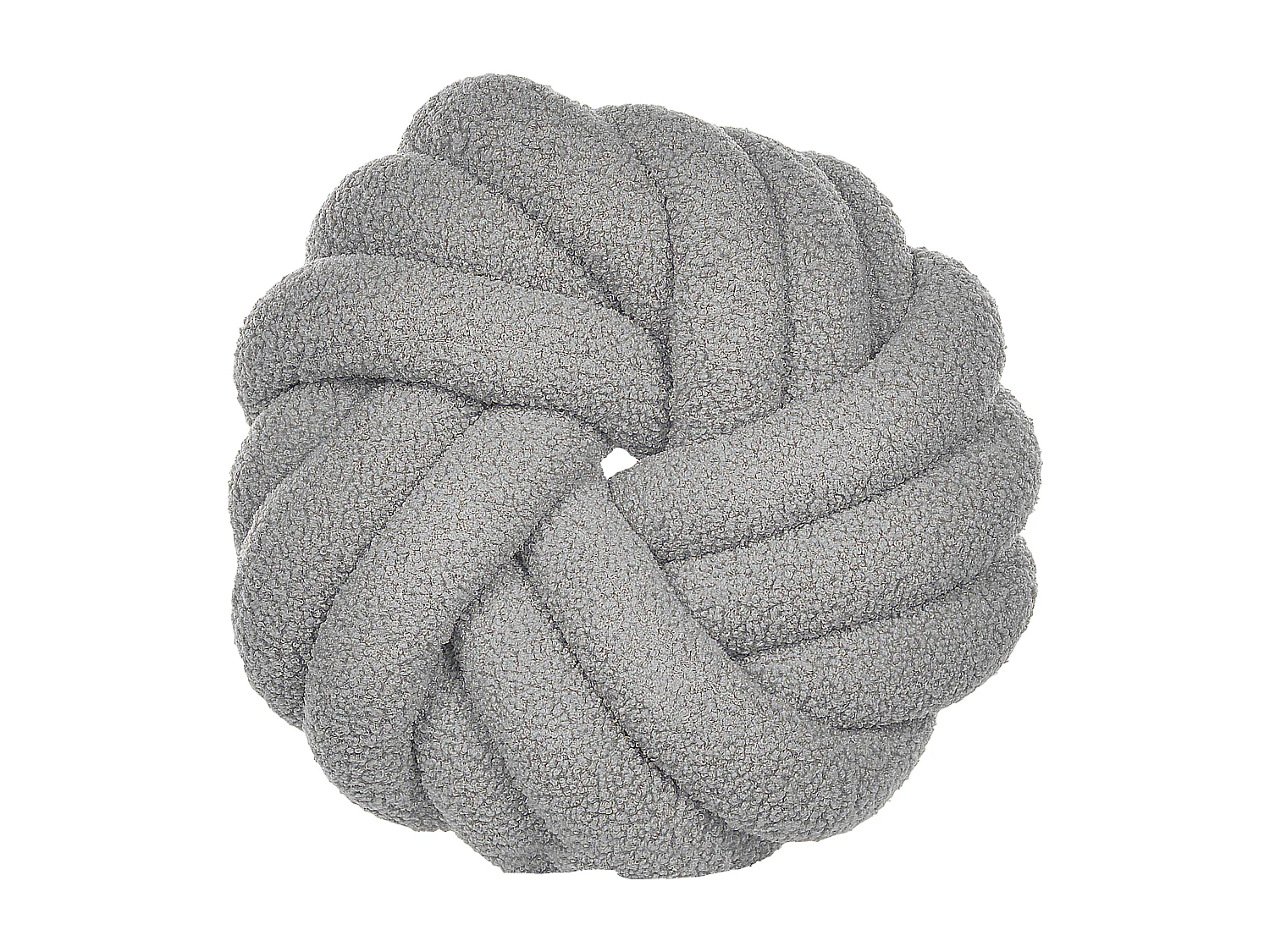 Zestaw 2 poduszek dekoracyjnych AKOLA Boucle 31 x 31 cm Szary Jednolity