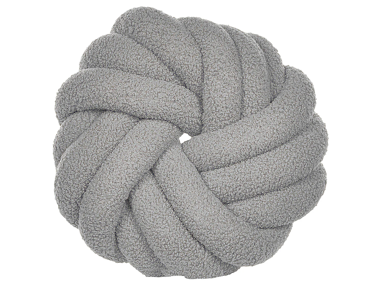 Set van 2 decoratieve kussens AKOLA Bouclé 31 x 31 cm Grijs Effen