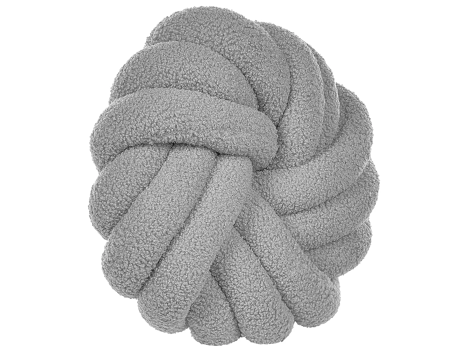 Set van 2 decoratieve kussens AKOLA Bouclé 31 x 31 cm Grijs Effen