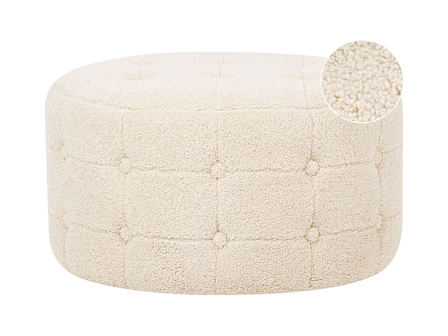 Pouf TAMPA Bouclé Beige