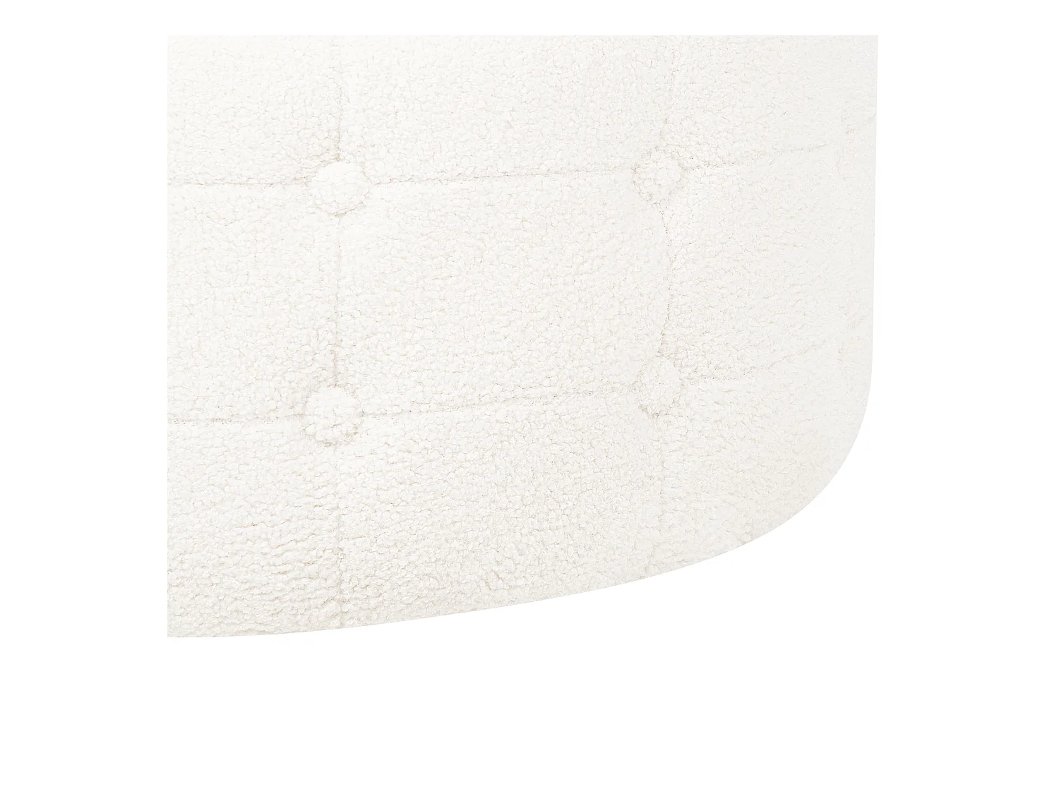 Pouf TAMPA Bouclé Blanc