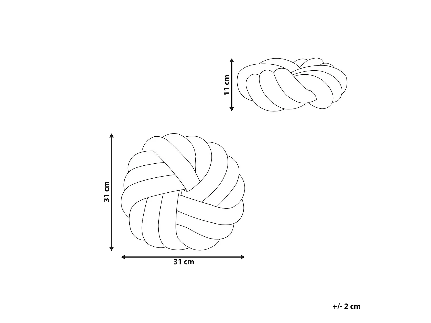 Coussin AKOLA Bouclé 31 x 31 cm Moutarde Unicolore