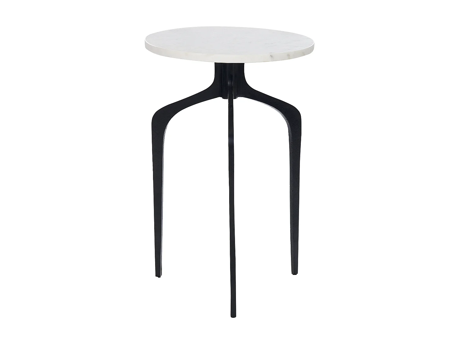 Bijzettafel TIHOI Marmer Zwart/wit