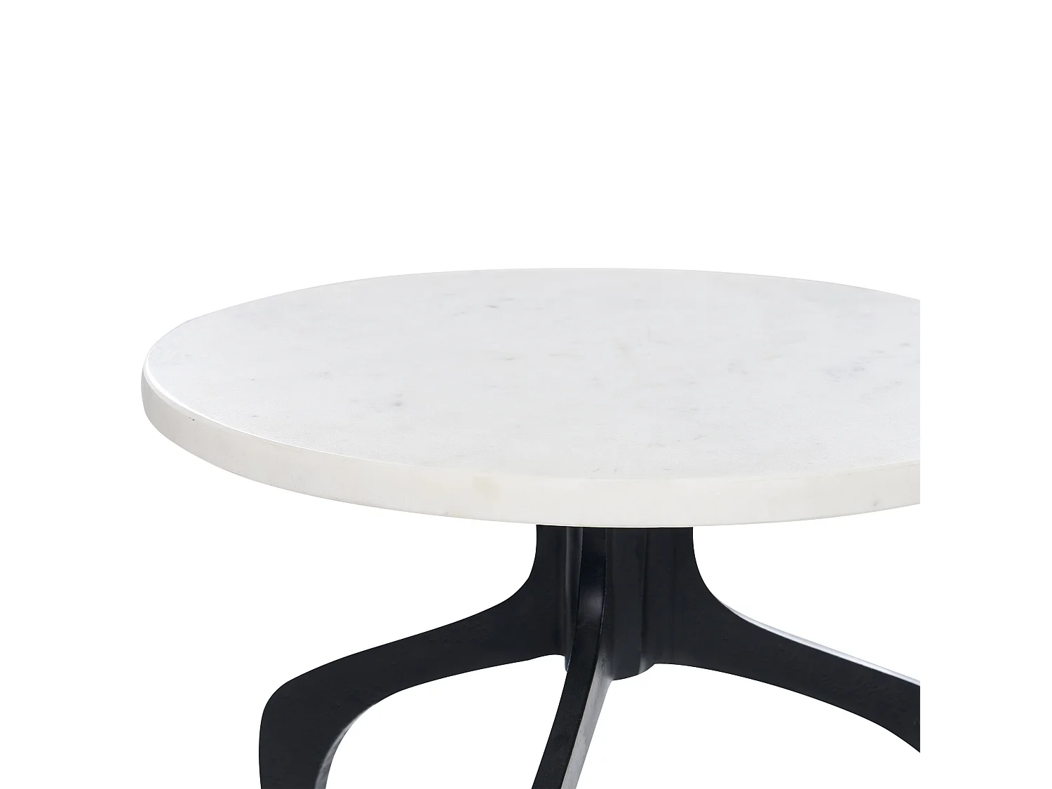 Bijzettafel TIHOI Marmer Zwart/wit