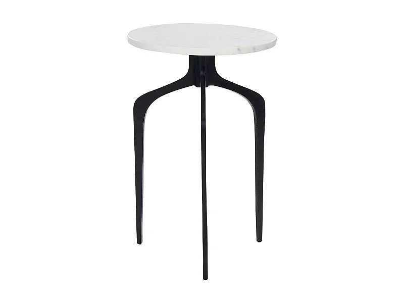 Table d'appoint TIHOI Marbre Noir/blanc