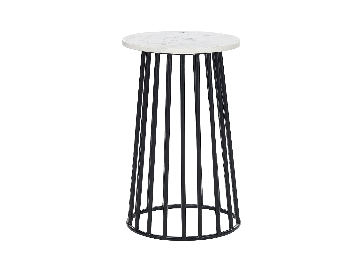 Table d'appoint TAREE Marbre Noir/blanc