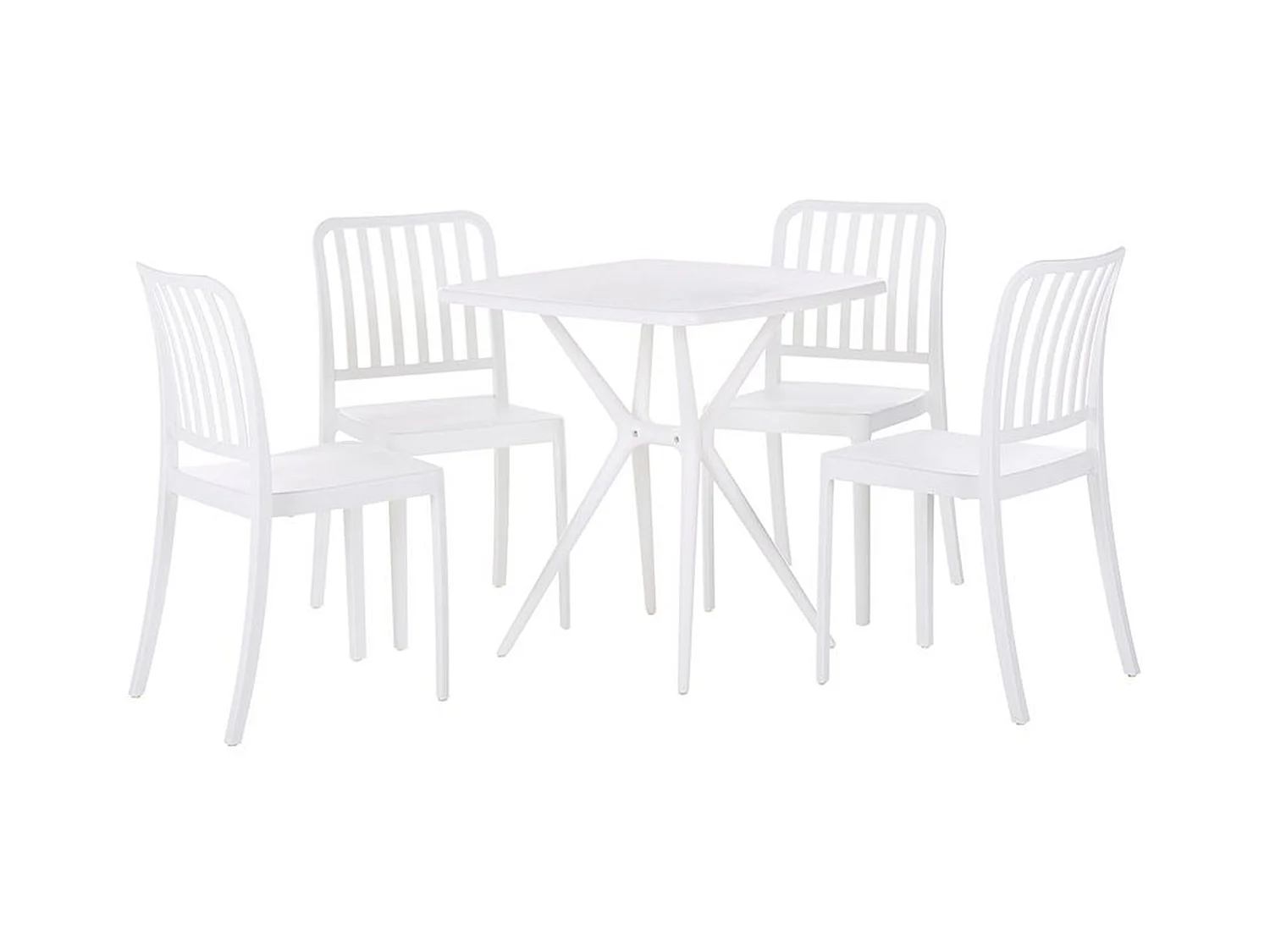 Tuinset 4-zitter SERSALE Wit