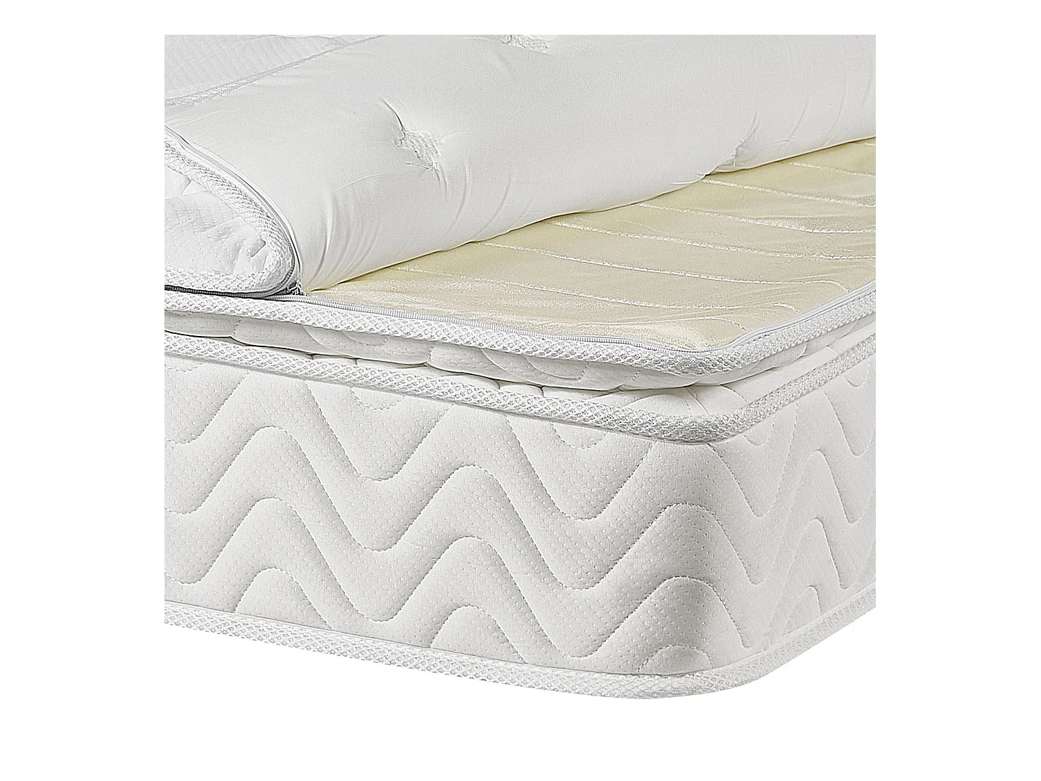 Materac kieszeniowy z pianką termoelastyczną LUXUS Średnio twardy 140 x 200 cm