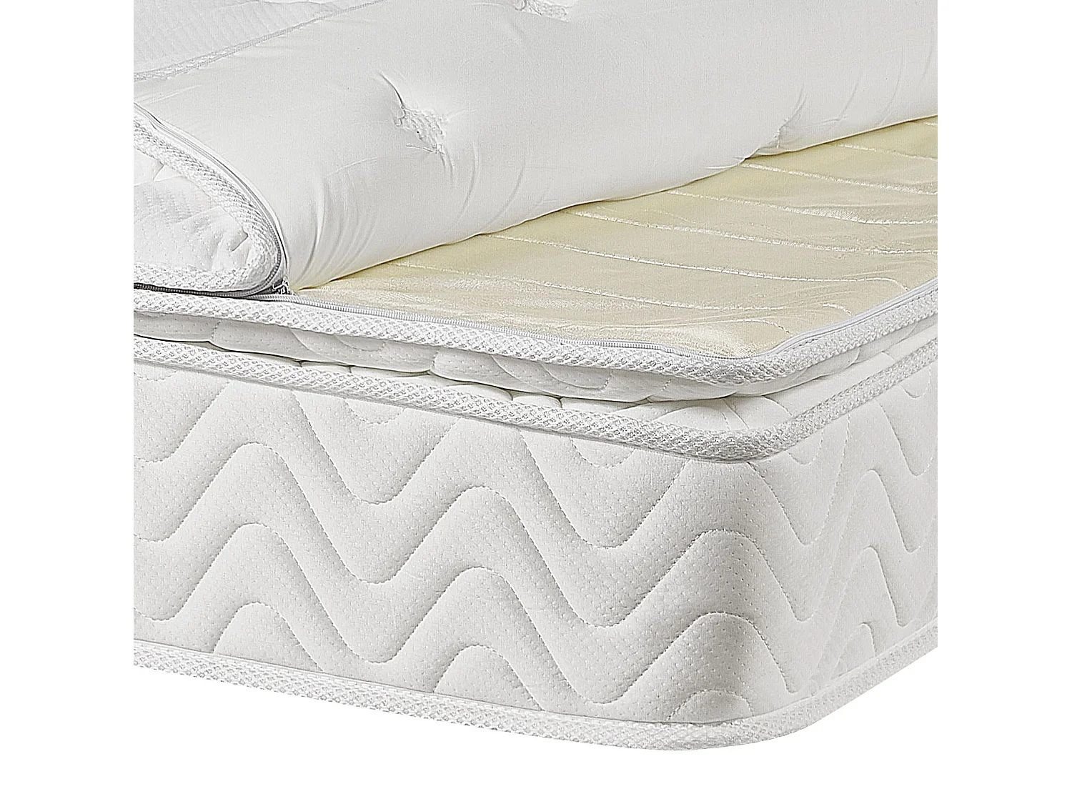 Matelas à ressorts ensachés en mousse à mémoire de forme LUXUS H2/3 Moyen 140 x 200 cm