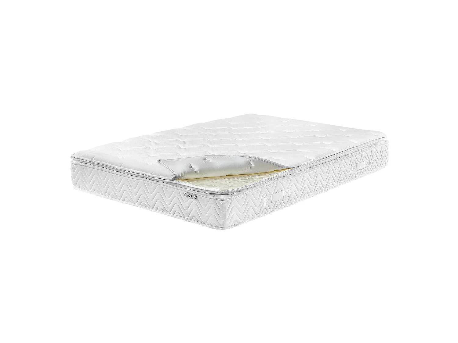 Matelas à ressorts ensachés en mousse à mémoire de forme LUXUS Moyennement ferme 140 x 200 cm