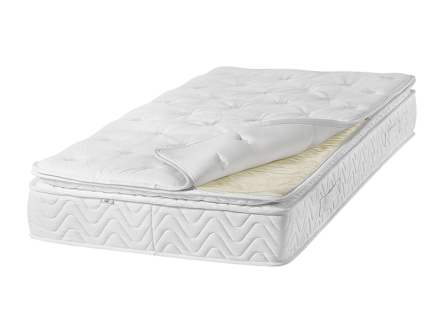 Pocketveringmatras met afneembare hoes 90 x 200 cm memory foam LUXUS
