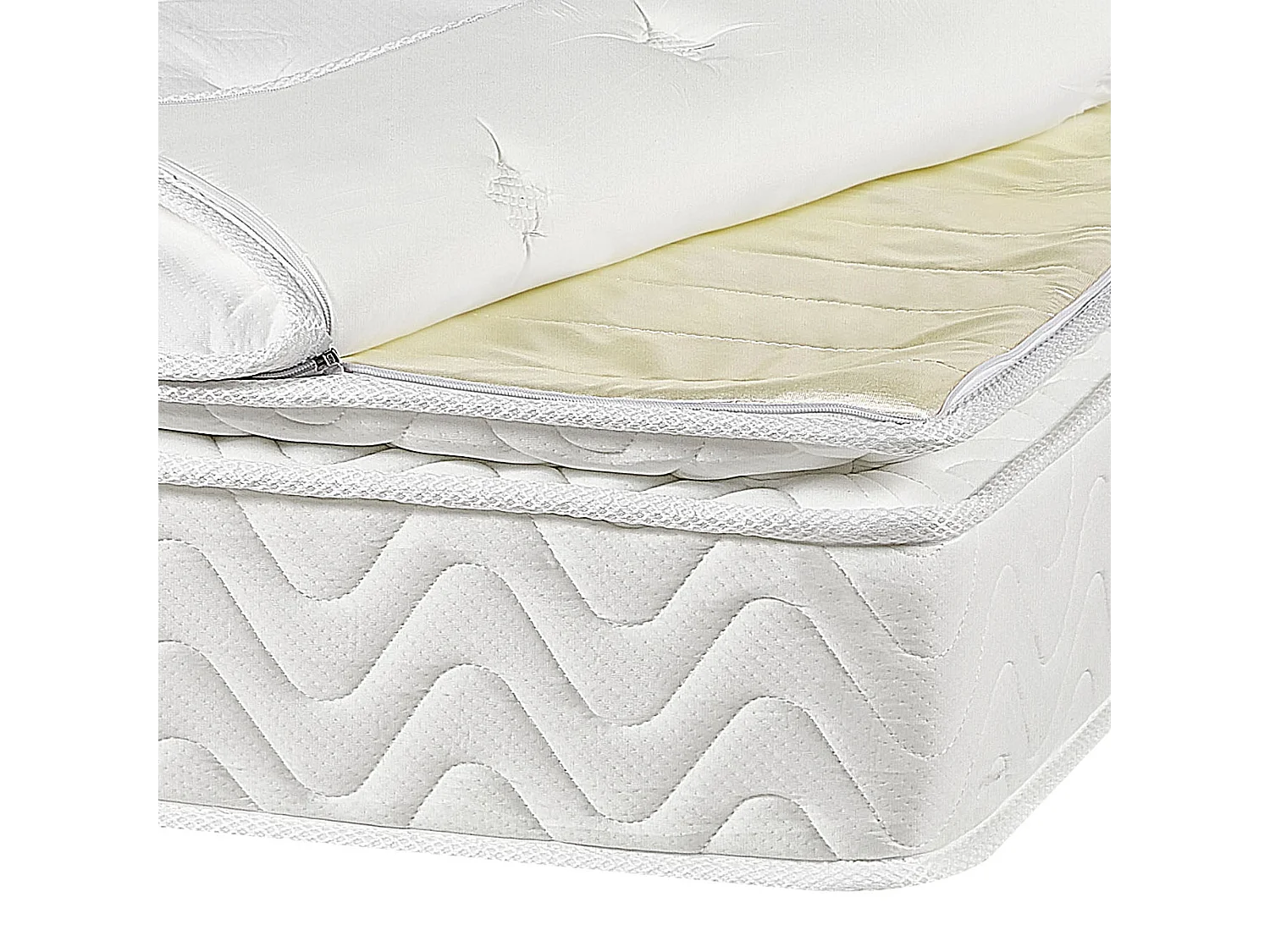 Matelas à ressorts ensachés en mousse à mémoire de forme LUXUS H2/3 Moyen 90 x 200 cm