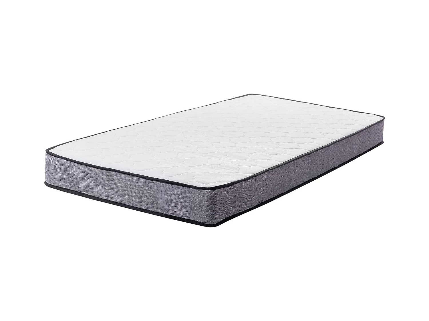 Bequeme Taschenfederkernmatratze hard weiß/hellgrau 80 x 200 cm Bliss