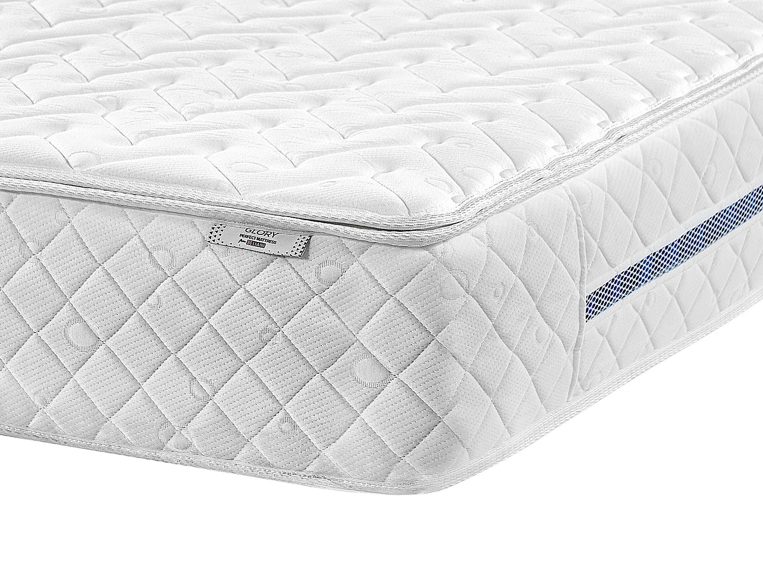 Matelas à ressorts ensachés en mousse à mémoire de forme GLORY Moyennement ferme 180 x 200 cm