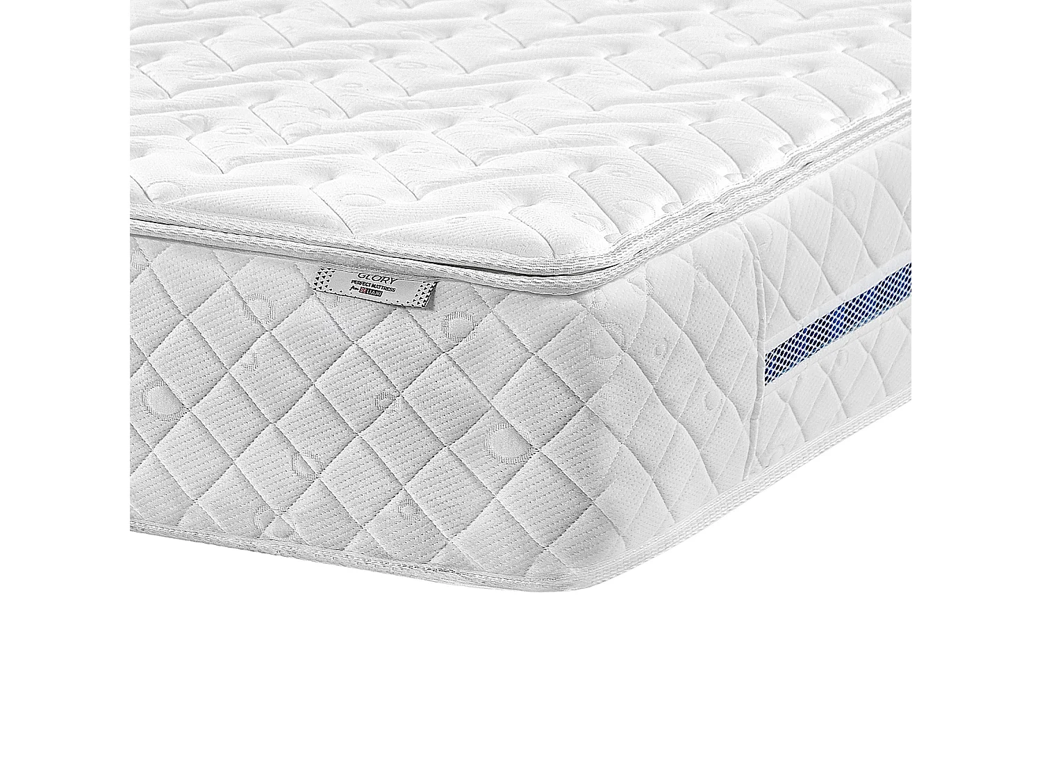 Matelas à ressorts ensachés en mousse à mémoire de forme GLORY Moyennement ferme 180 x 200 cm