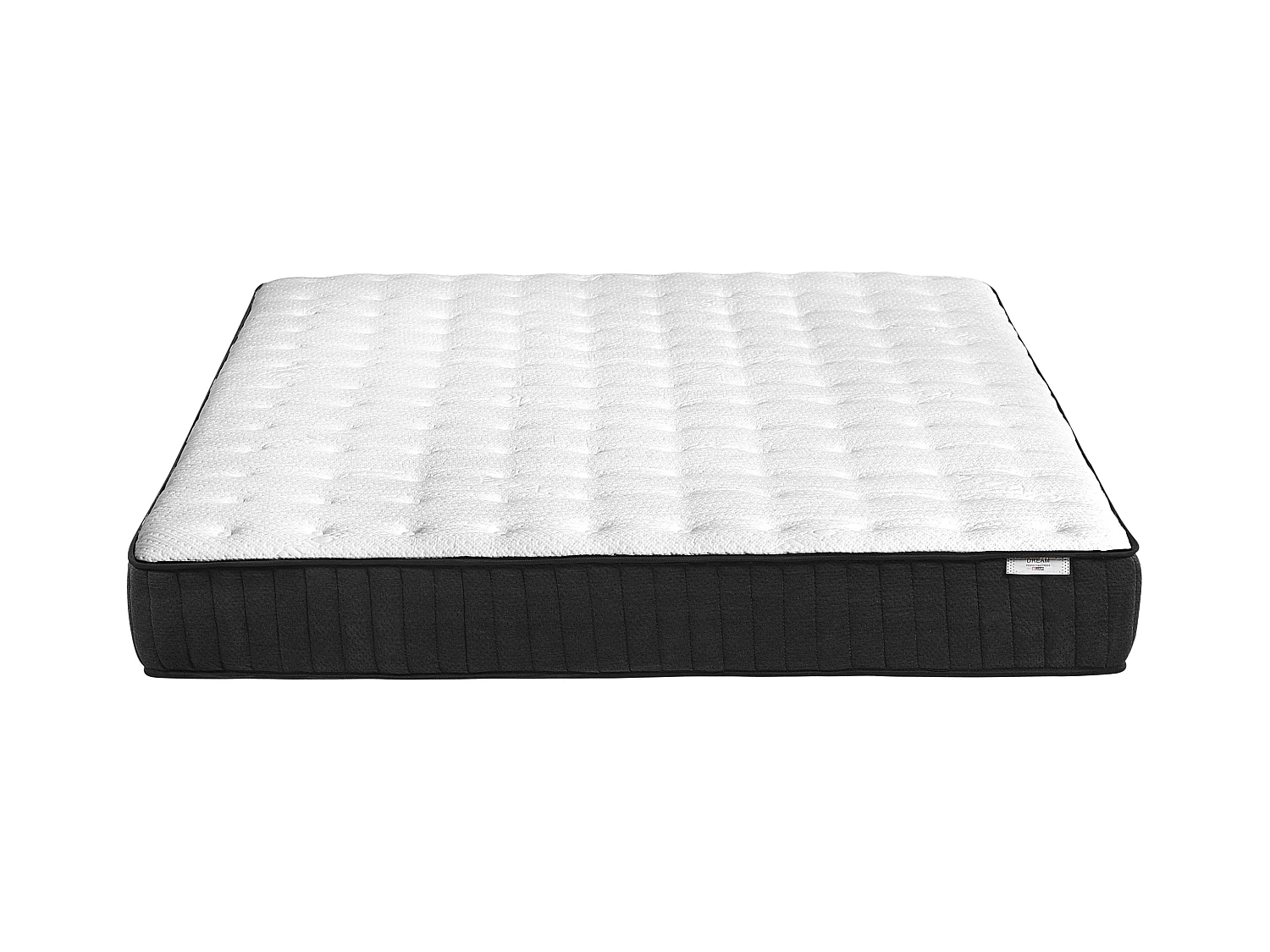 Fest Matratze Taschenfederkern 140 x 200 cm weiß/schwarz Dream
