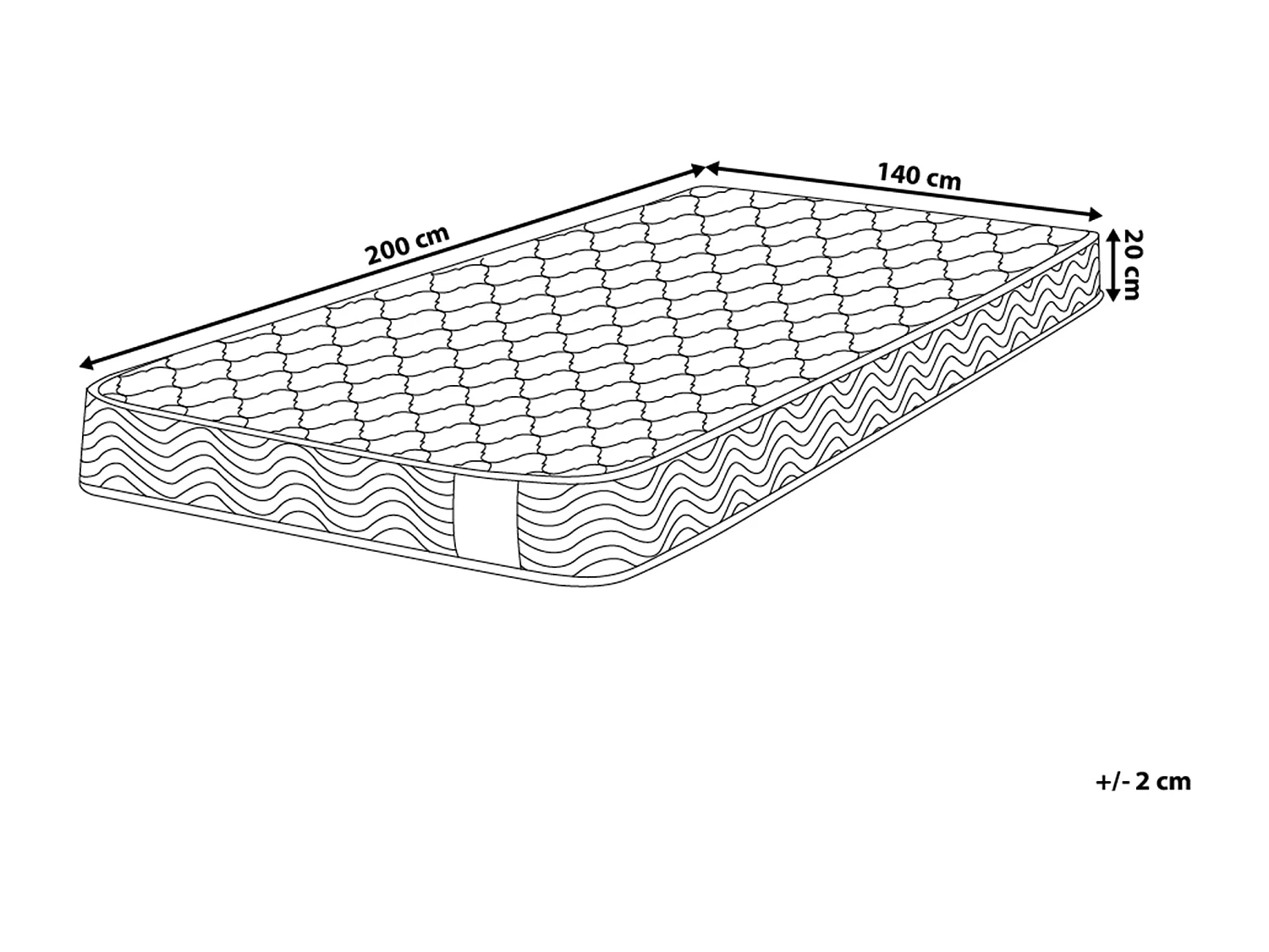 Taschenfederkernmatratze BLISS mittel 140 x 200 cm
