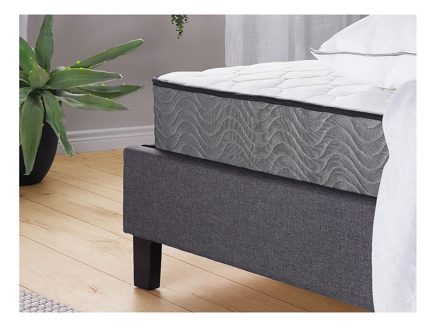 Matelas à ressorts ensachés BLISS Moyennement ferme 90 x 200 cm