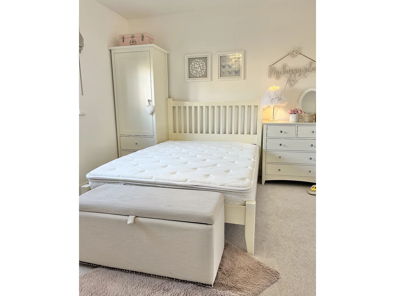 Matelas à ressorts ensachés en mousse à mémoire de forme LUXUS Moyennement ferme 180 x 200 cm