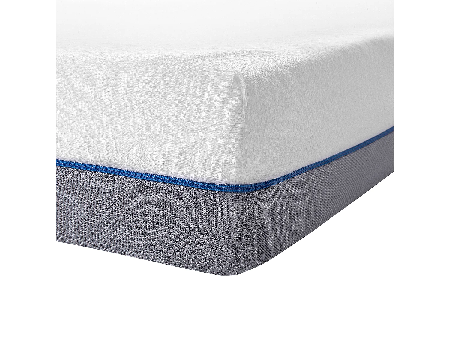 Bequeme Matratze Doppelfarbe weiß/grau Memory Schaum hart 80 x 200 cm Glee