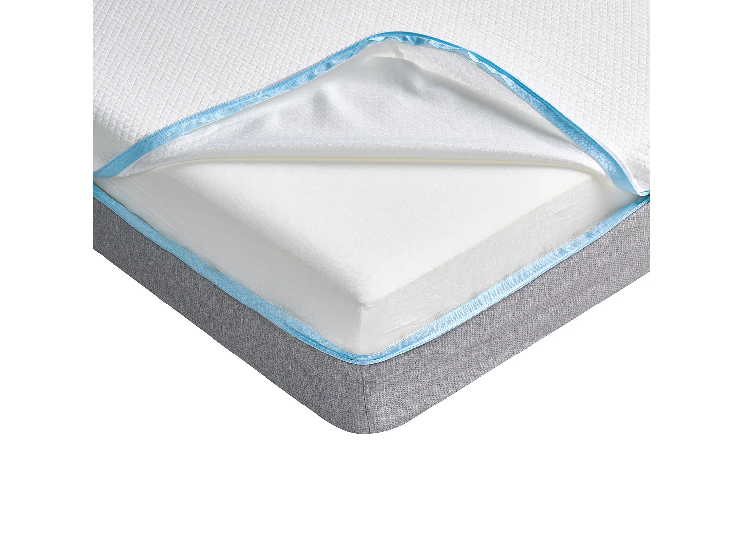 Traagschuimmatras met afneembare hoes 80 x 200 cm stevig GLEE