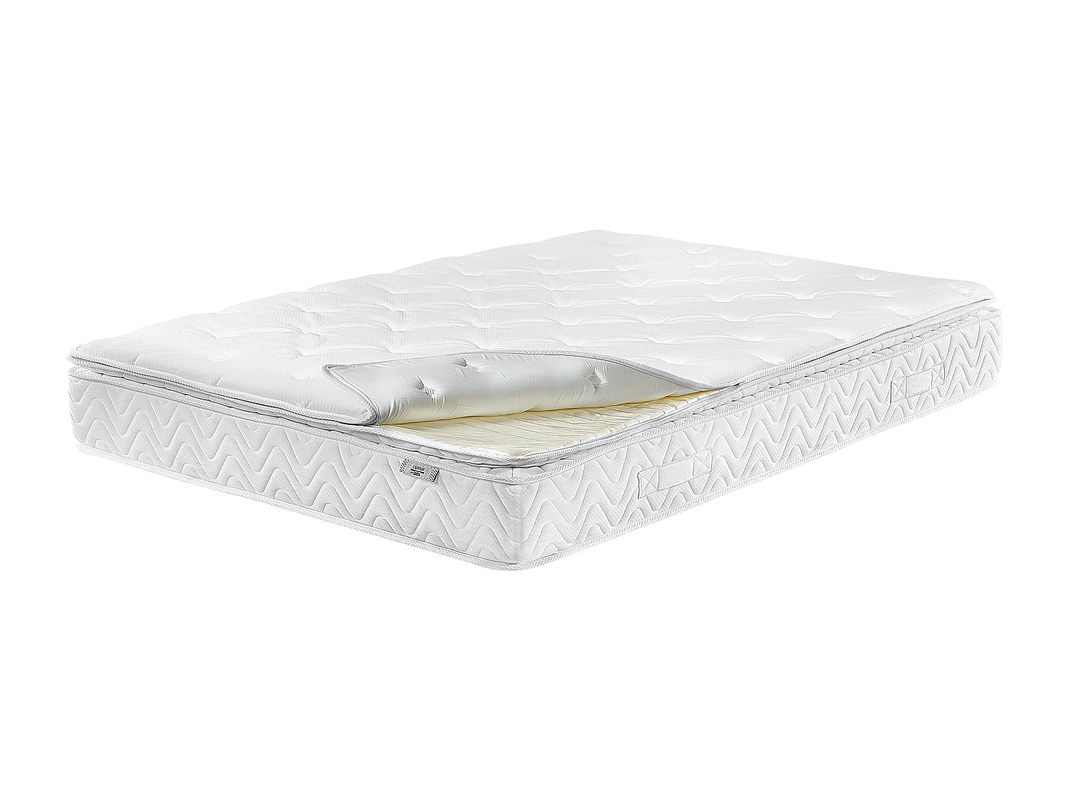 Traagschuim pocketvering matras LUXUS Middelhard 160 x 200 cm