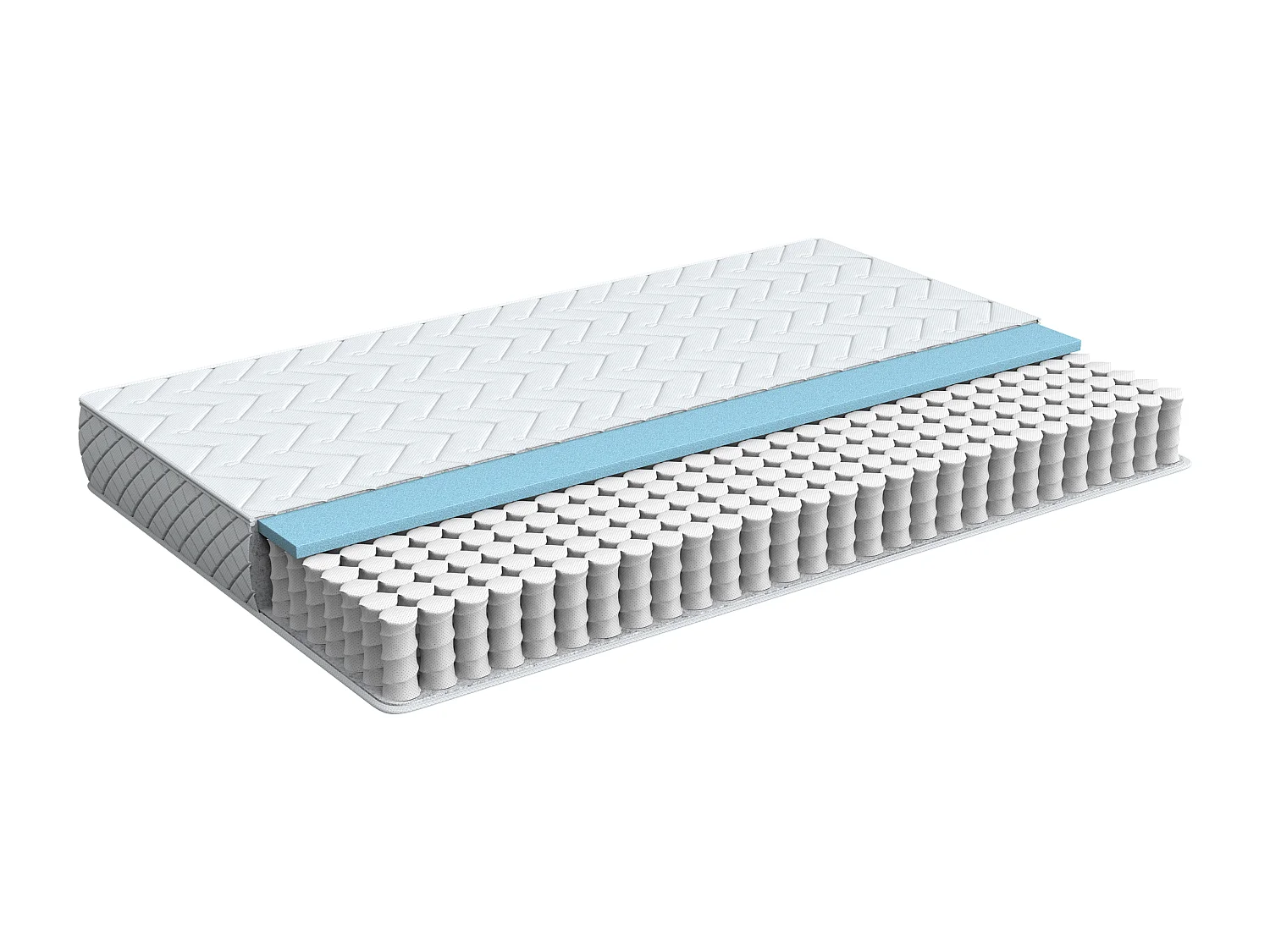 Traagschuim pocketvering matras GLORY Middelhard 160 x 200 cm