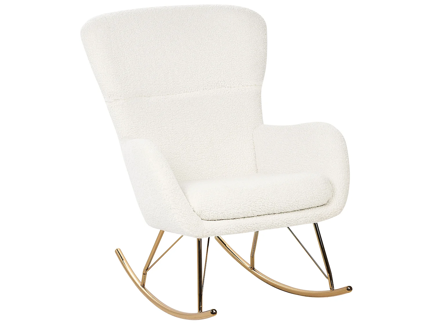 Rocking Chair ANASET Boucle White