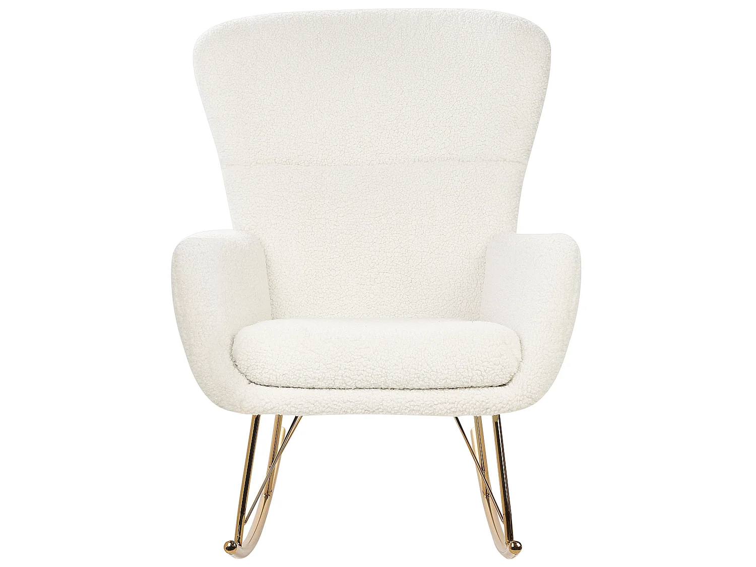 Rocking Chair ANASET Boucle White