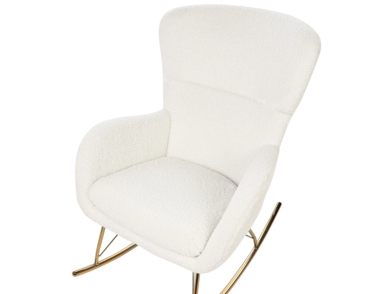 Rocking Chair ANASET Boucle White