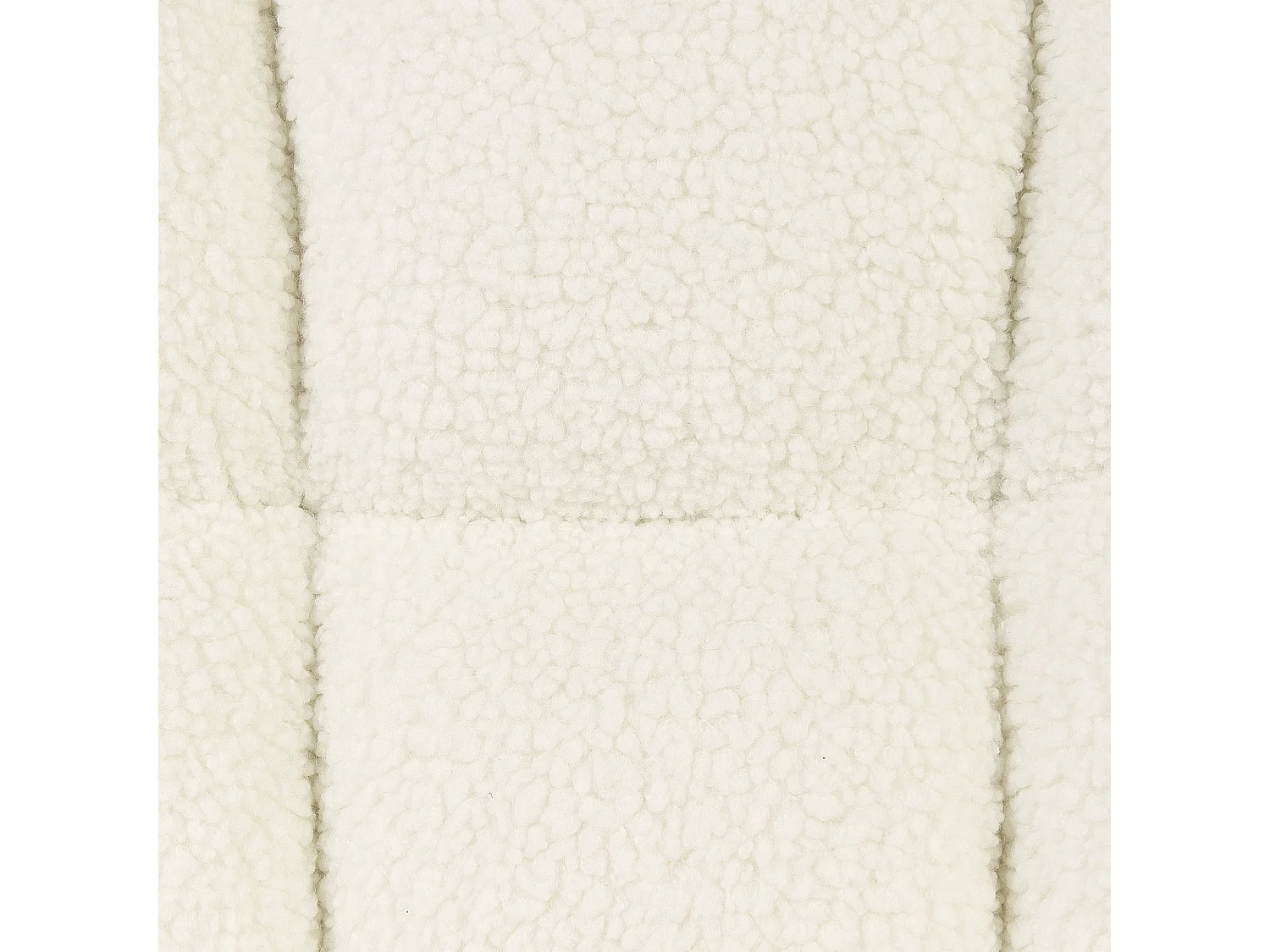 Fauteuil à bascule OULU Bouclé Blanc