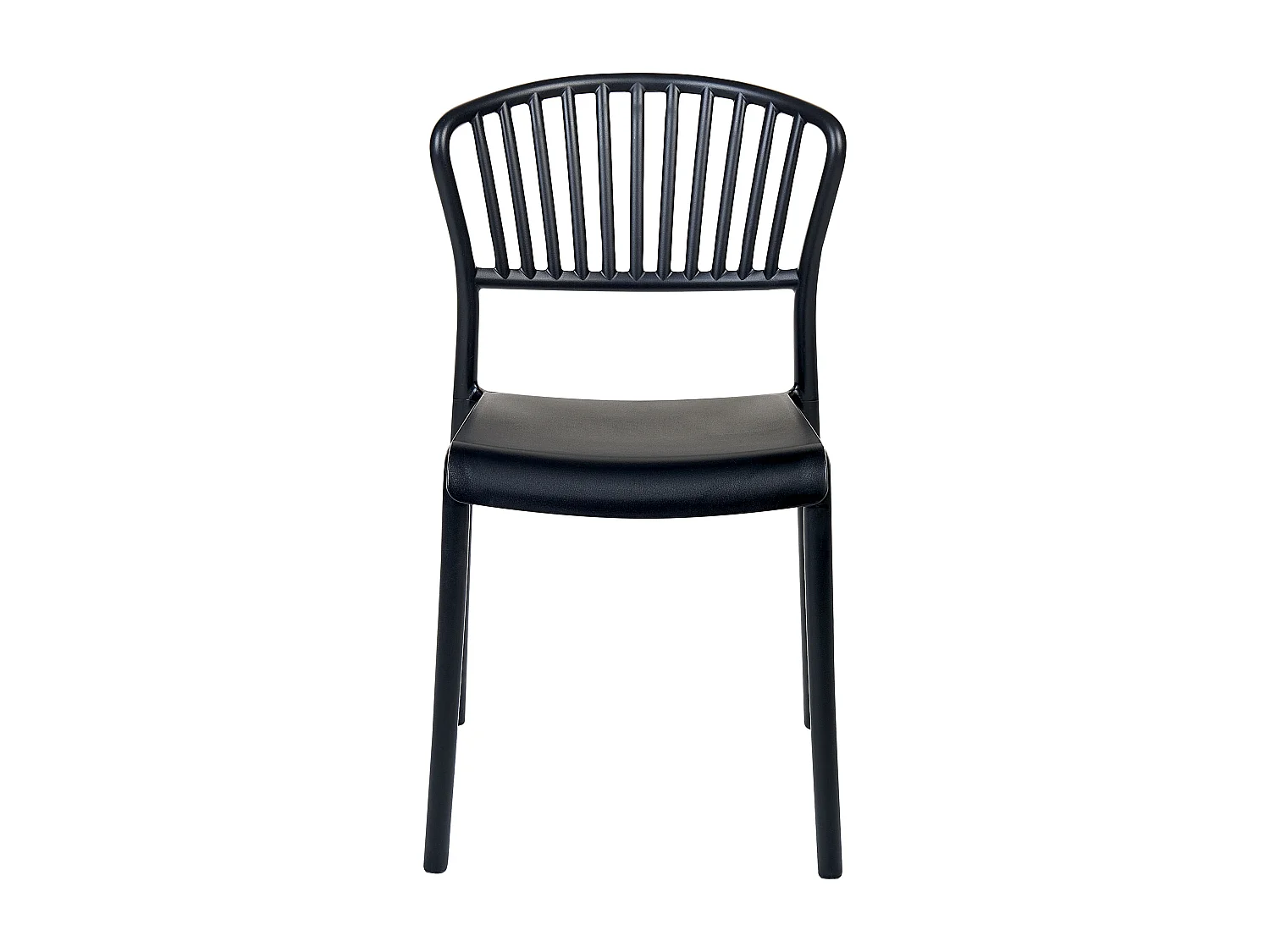 Set van 4 tuinstoelen GELA Zwart