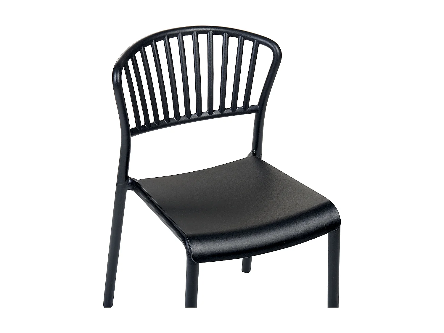 Set van 4 tuinstoelen GELA Zwart