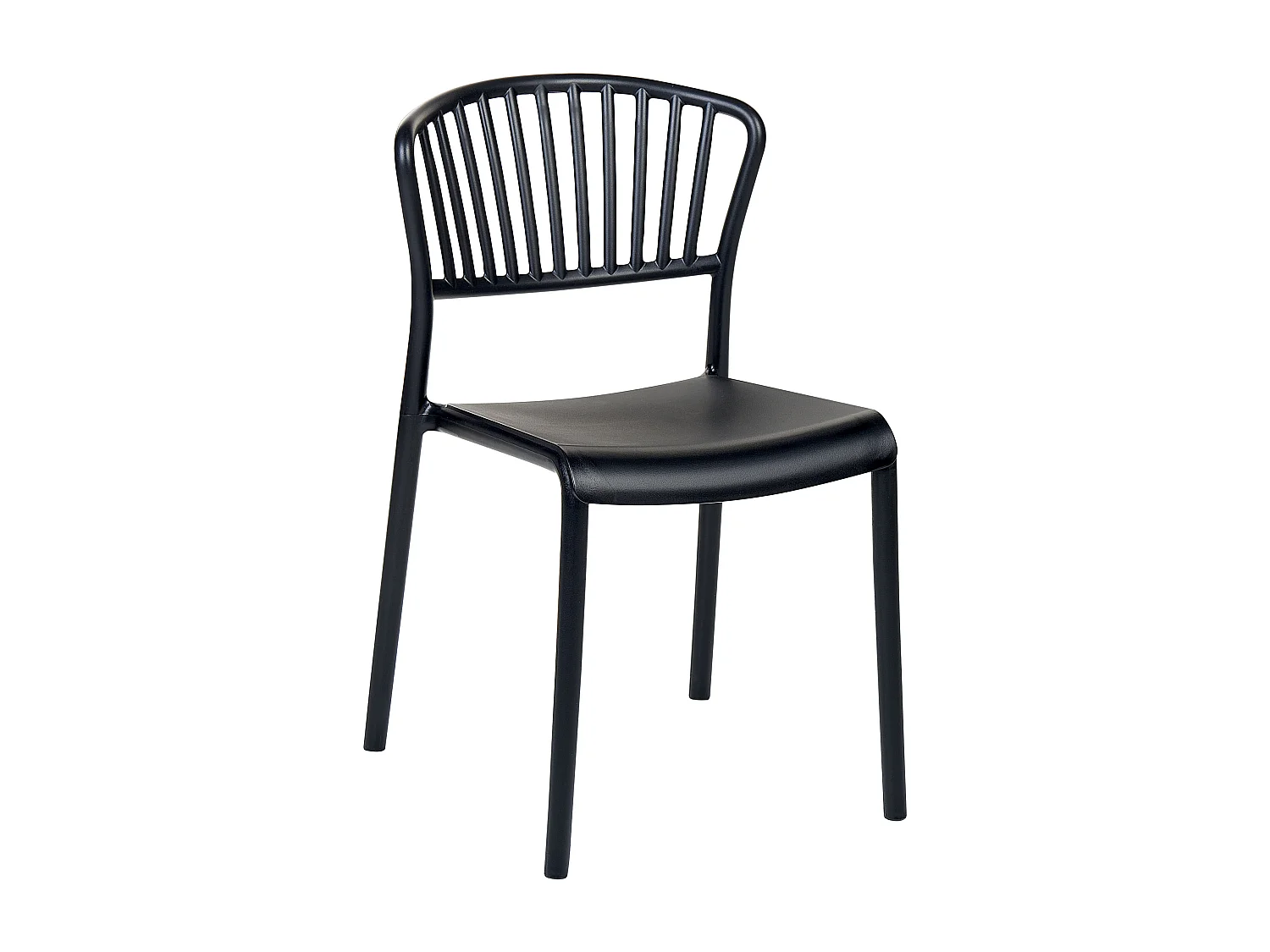 Lot de 4 chaises de jardin GELA Noir