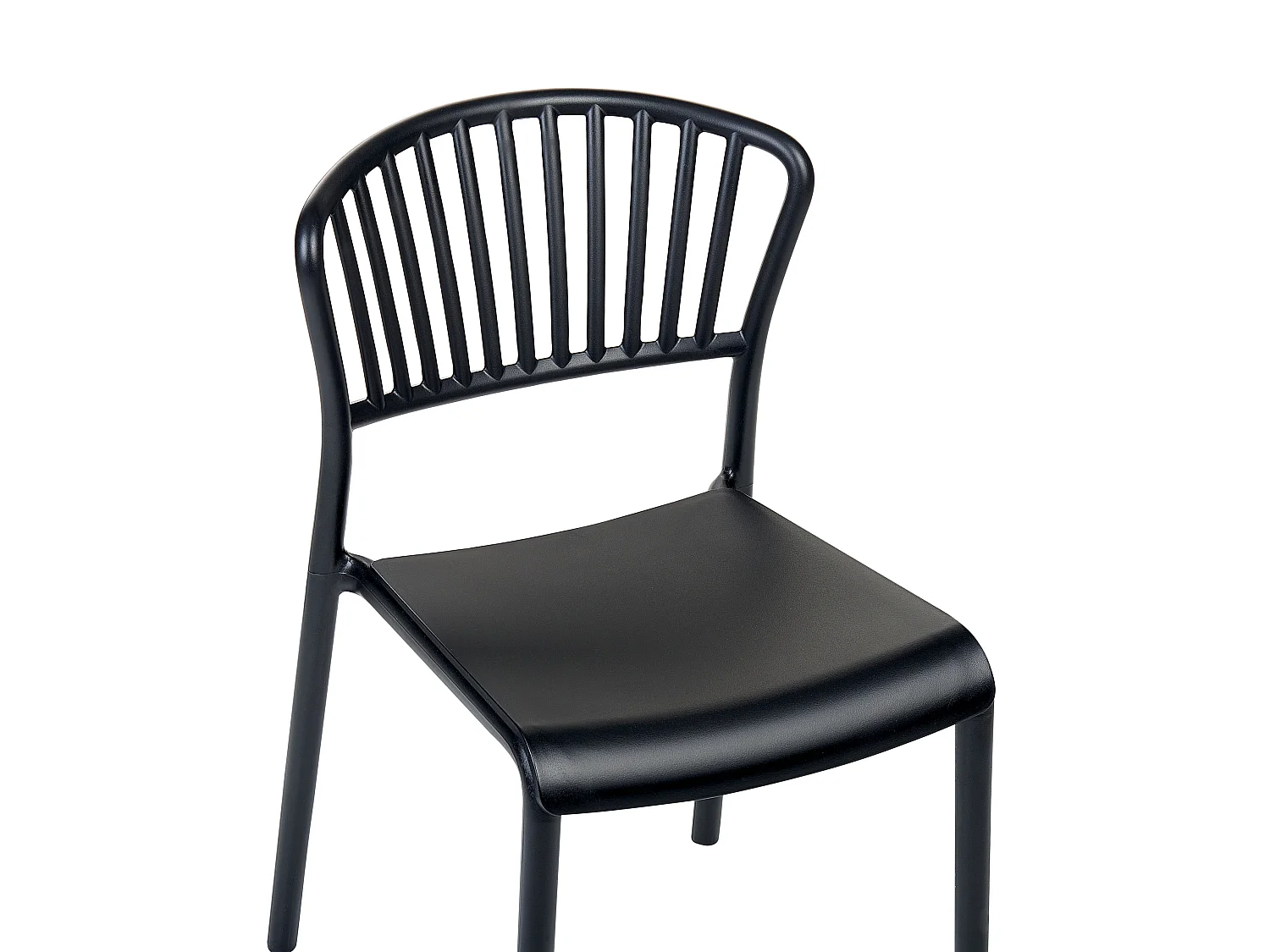 Lot de 4 chaises de jardin GELA Noir
