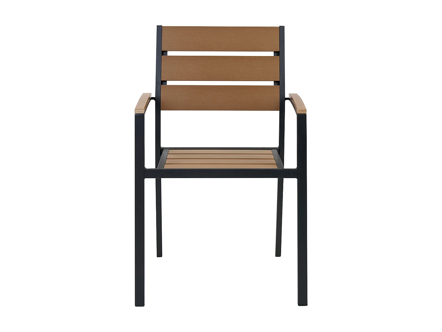 Lot de 6 chaises de jardin VERNIO Marron/noir