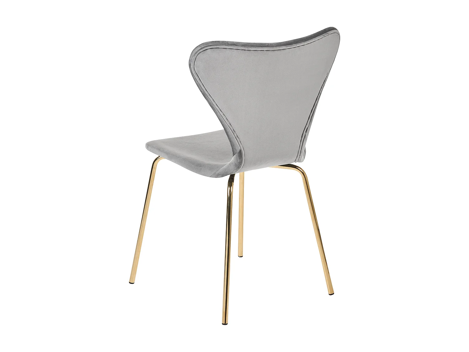 Lot de 2 chaises de salle à manger BOONVILLE Velours Gris clair