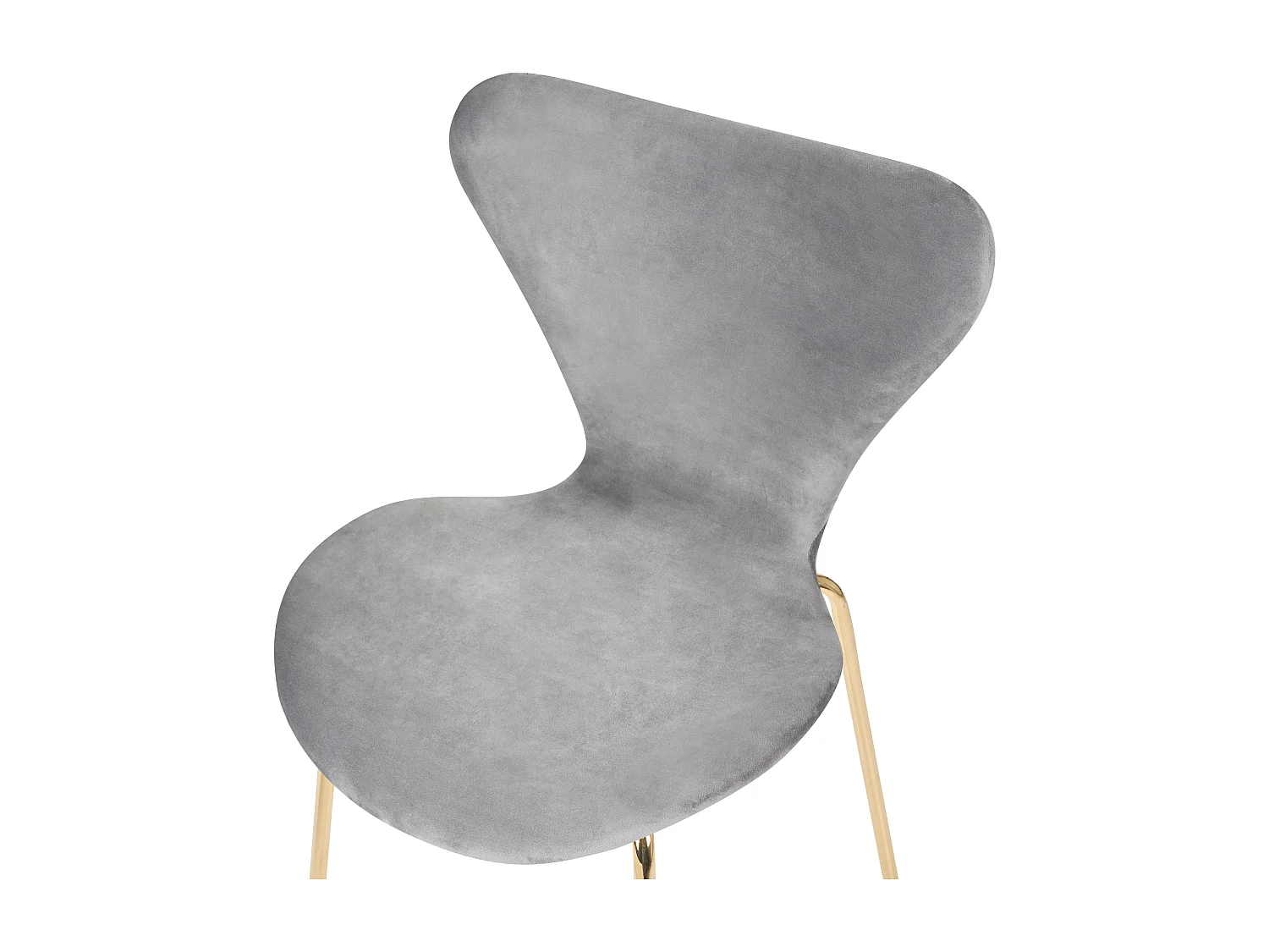 Lot de 2 chaises de salle à manger BOONVILLE Velours Gris clair
