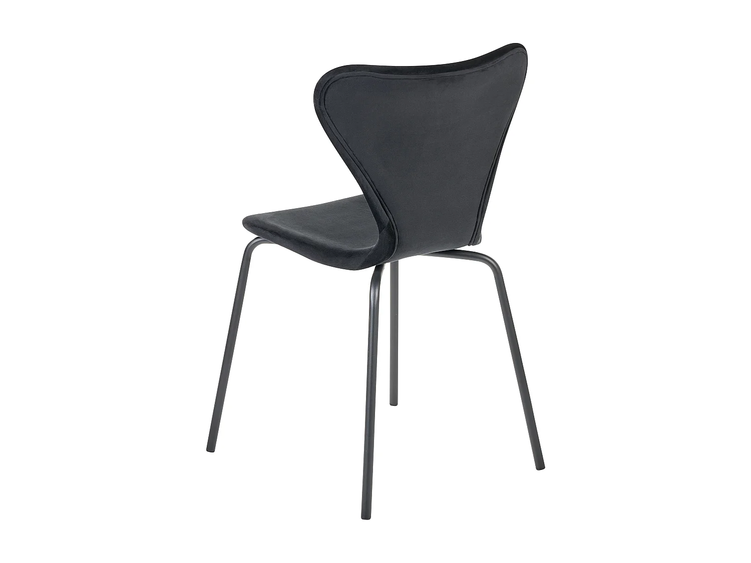Lot de 2 chaises de salle à manger BOONVILLE Velours Noir