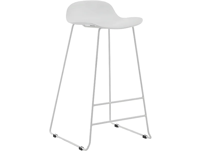 Tabouret de bar en acier et plastique Wave