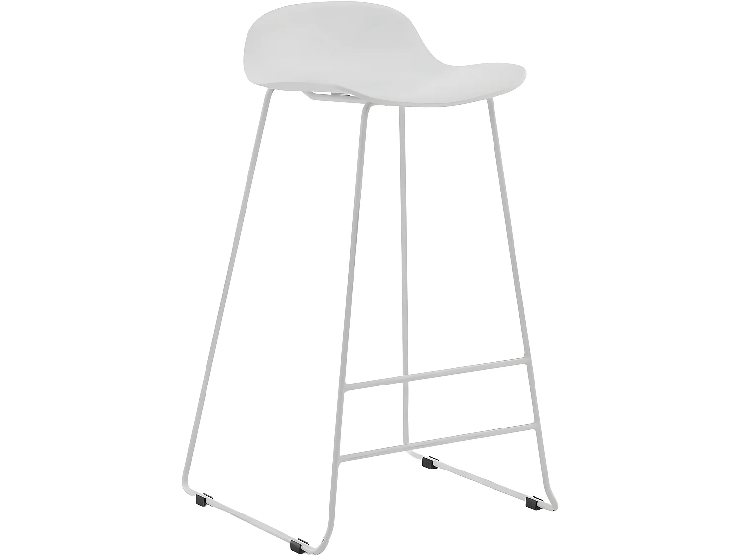 Wave barstoel kuipstoel wit.