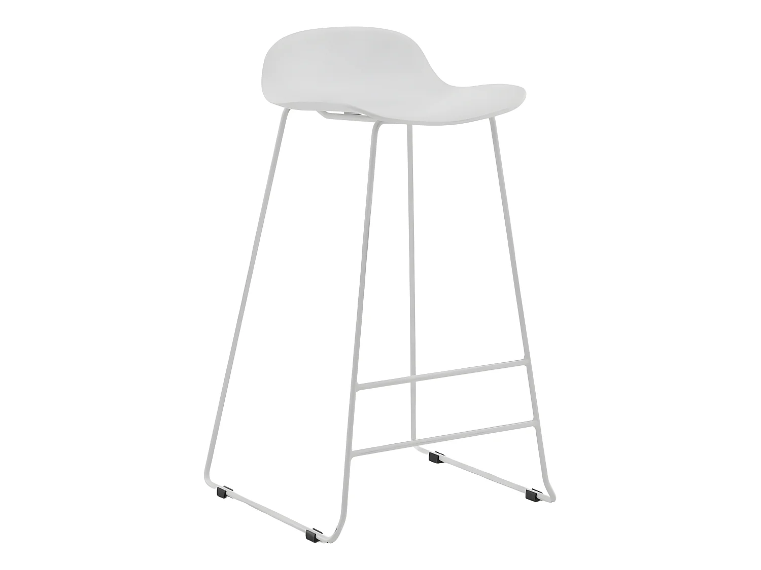 Tabouret de bar en acier et plastique Wave